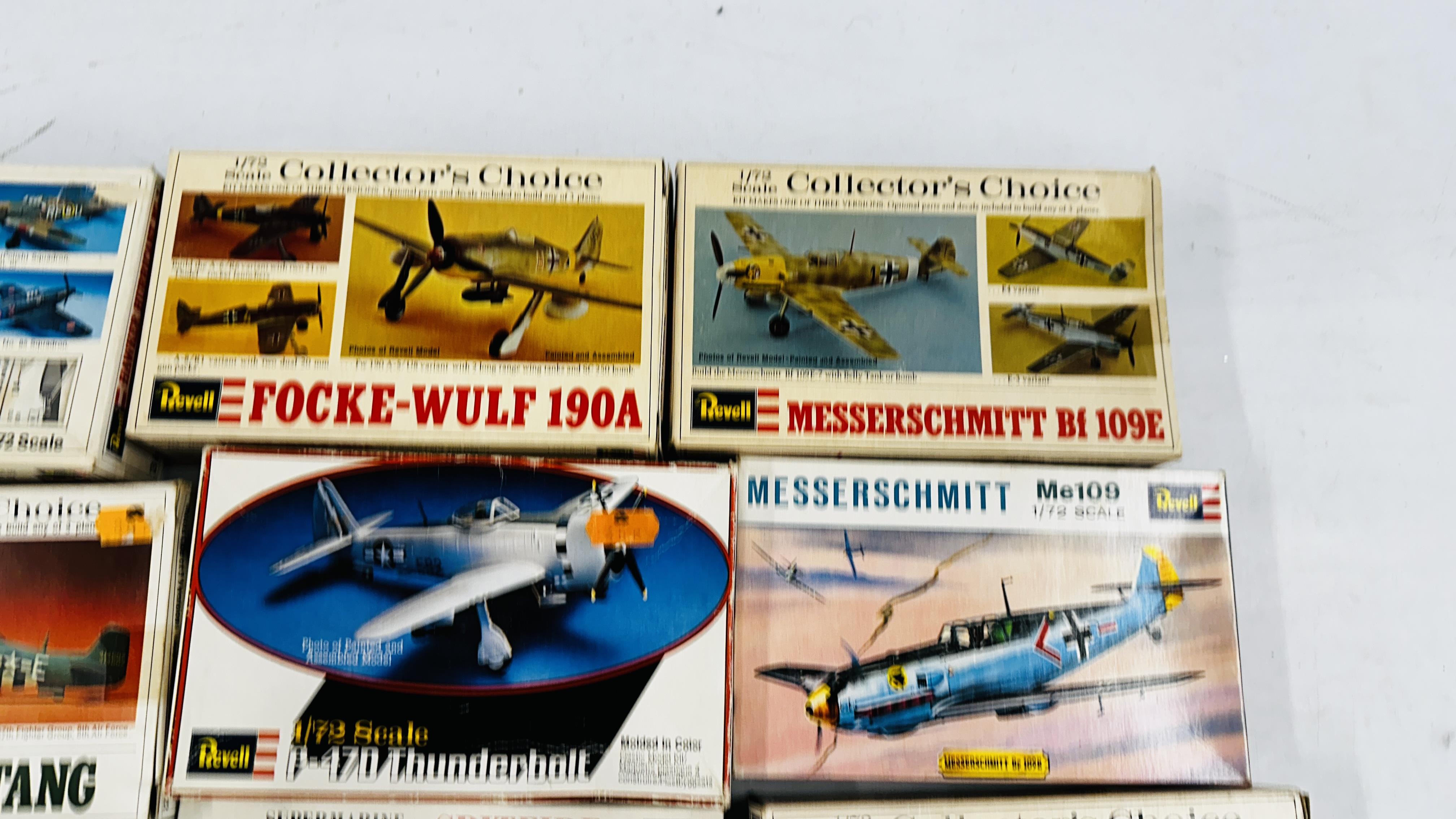 A BOX CONTAINING A COLLECTION OF 19 REVELL MODEL AIRCRAFT KITS. - Image 4 of 7