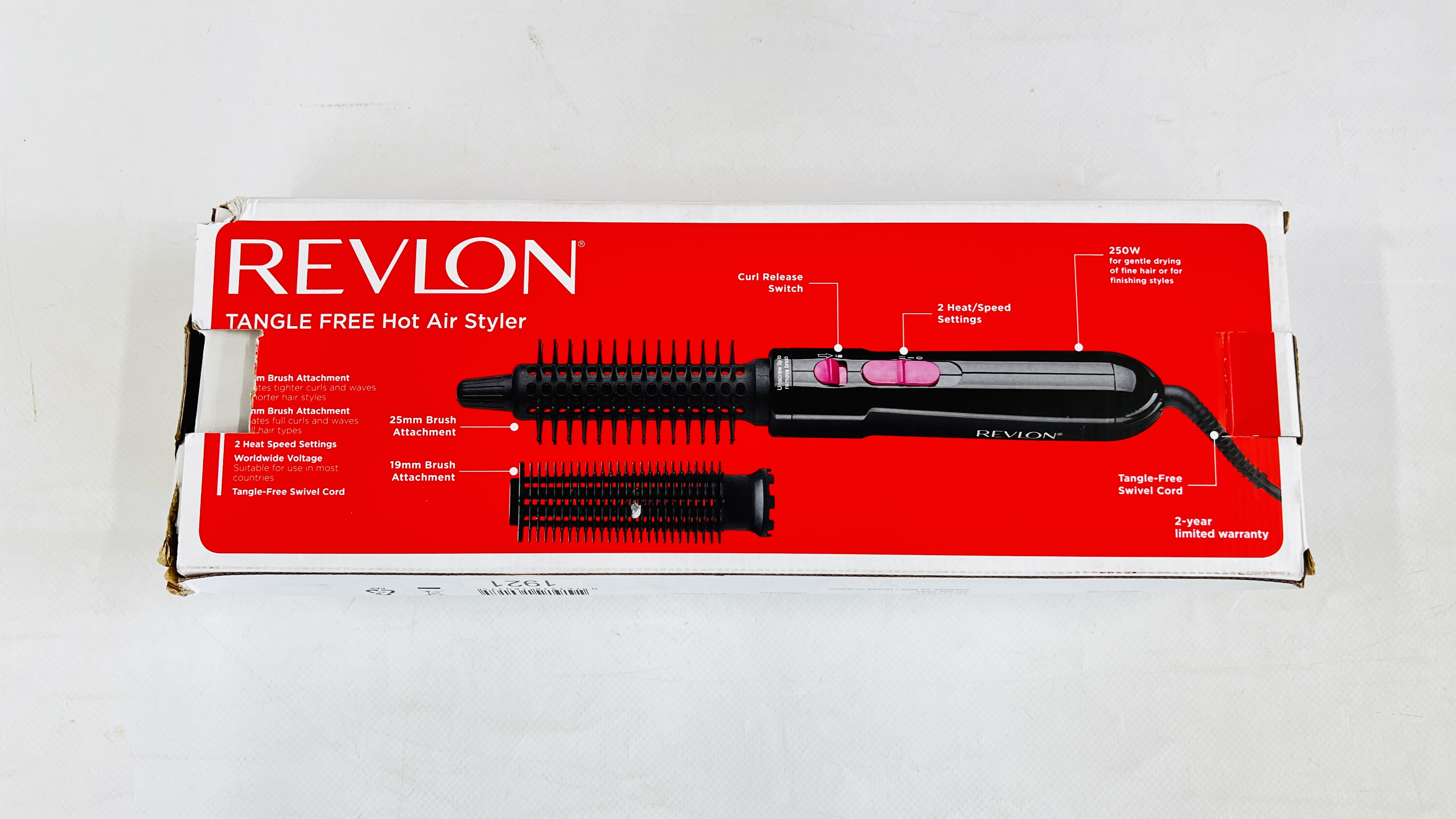 6 X REVLON TANGLE FREE HOT AIR STYLERS BOXED - SOLD AS SEEN. - Image 4 of 4