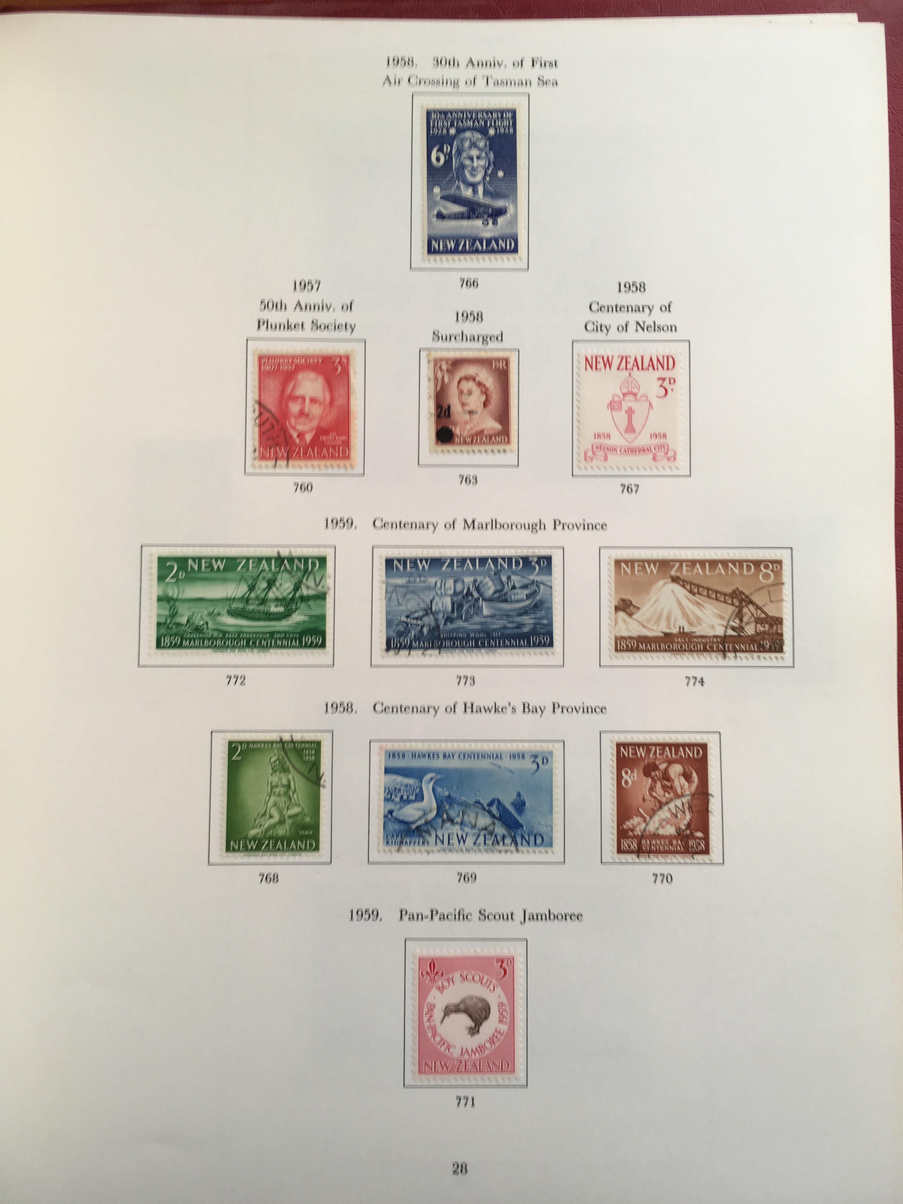 STAMPS: BOX WITH COMMONWEALTH IN NINE VOLUMES, CANADA, AUSTRALIA, NEW ZEALAND, ETC. - Image 27 of 34