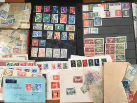 NETHERLANDS AND INDIES: FILE BOX WITH c1930s-50 MAINLY USED COLLECTION ON LEAVES, IN PACKETS,
