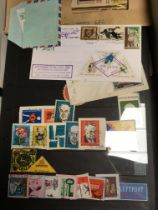 FILE BOX WITH AN ECLECTIC MIX OF REVENUES, CINDERELLAS, LOCALS, CHARITY LABELS, POSTER STAMPS, ETC.