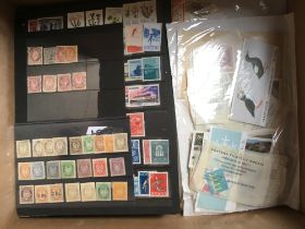 NORWAY: BOX WITH AN EXTENSIVE COLLECTION IN TWO DAVO AND TWO FURTHER ALBUMS AND LOOSE,