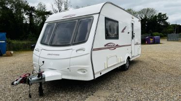 COACHMAN PASTICHE 470/2 2007 TWO BERTH TOURING CARAVAN COMPLETE WITH AIR AWNING AND ACCESSORIES,