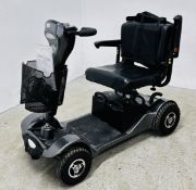 A STERLING SAPPHIRE 2 MOBILITY SCOOTER COMPLETE WITH BATTERIES, KEY AND CHARGER - SOLD AS SEEN.