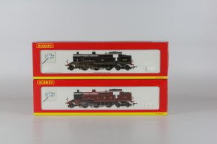 2 X HORNBY 00 GAUGE LOCOMOTIVES TO INCLUDE R2287 BR FOWLER 2-6-4T CLASS 4P LOCOMOTIVE WEATHERED