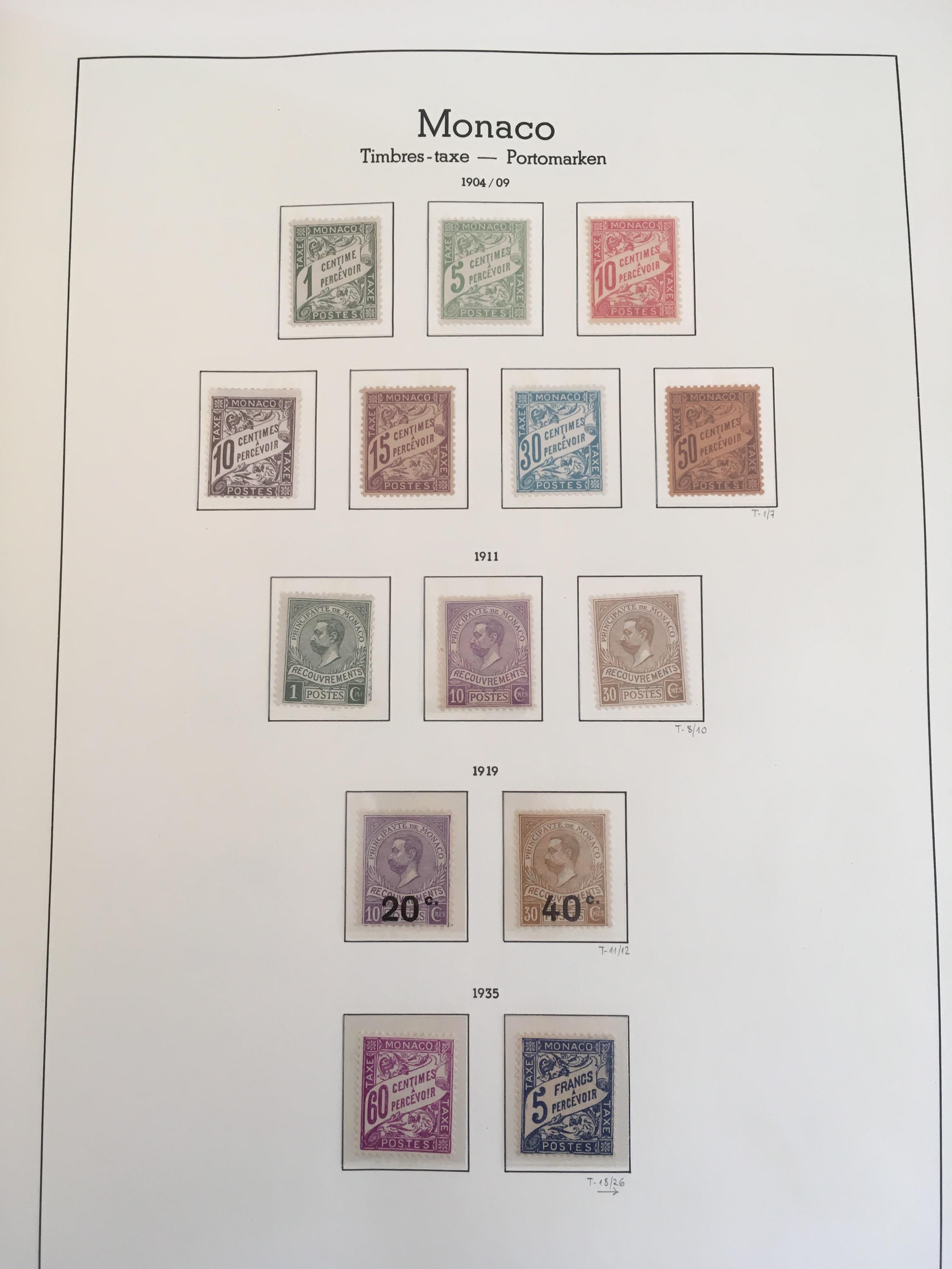 MONACO: 1885-2000 MINT (LARGELY MNH) COLLECTION IN THREE LIGHTHOUSE ALBUMS, - Image 5 of 46