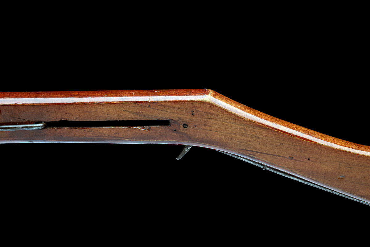 AN EXTREMELY RARE .180 MARKHAM'S PATENT CHICAGO MAPLEWOOD AIR-RIFLE, no visible serial number, - Image 4 of 9