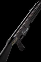 A RARE .20 SUSSEX ARMOURY JACKAL HI-POWER SIDE-LEVER AIR-RIFLE, serial no. 10488, one of a very