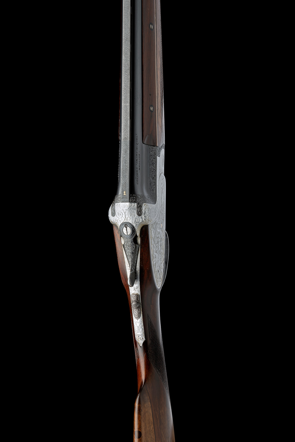 AYA A 12-BORE 'MODEL 37A' DOUBLE-TRIGGER HAND-DETACHABLE OVER AND UNDER SIDELOCK EJECTOR, serial no. - Image 4 of 9