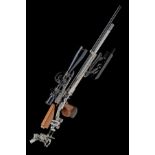 A CASED .177 PARDINI MOD GPR1 PRE-CHARGED PNEUMATIC MATCH AIR-RIFLE, serial no. RS00129, recent, set