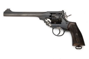 A .450/.455 P. WEBLEY & SON W.S. TARGET REVOLVER, serial no. 128336, circa 1914, with blued 7 1/2in.