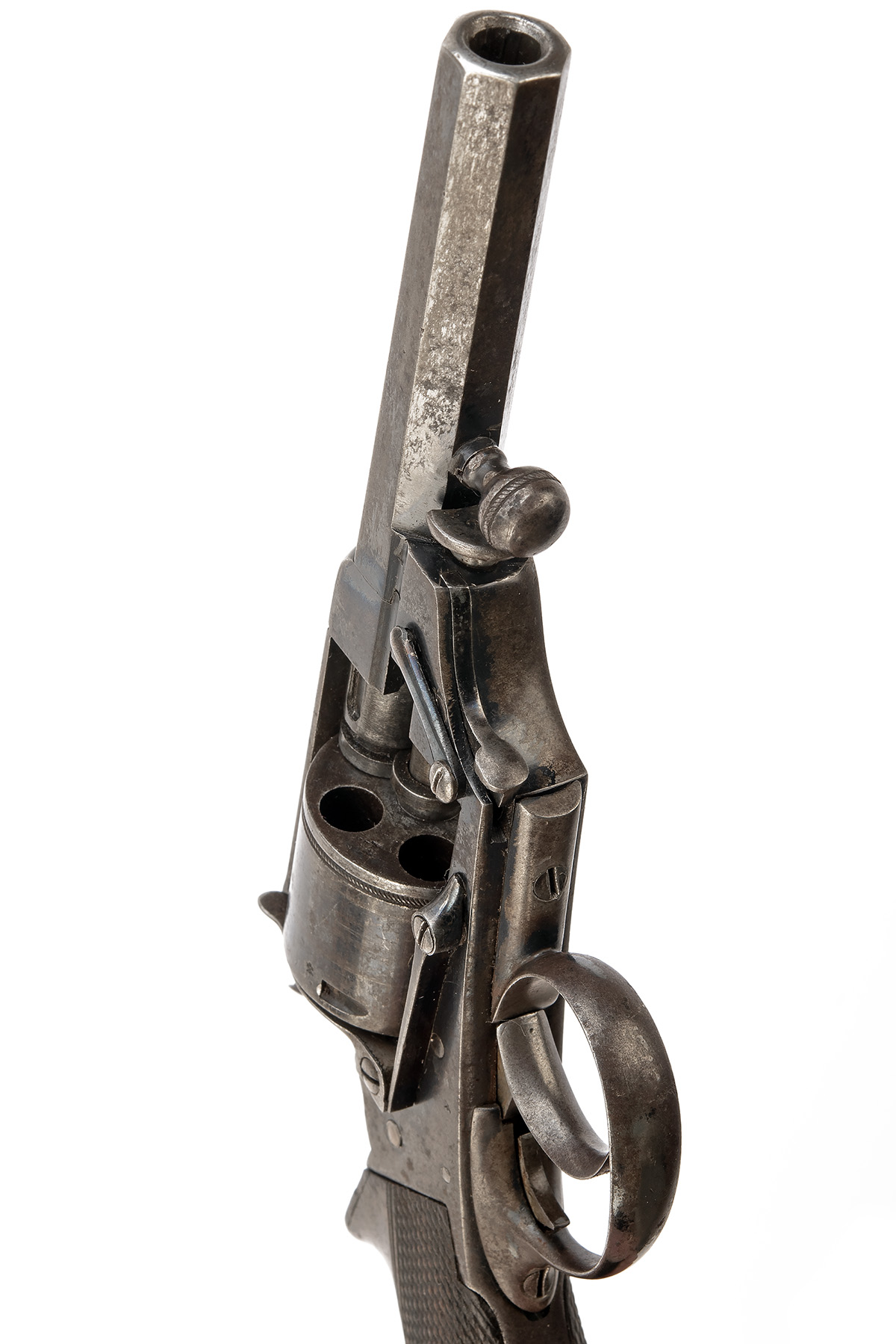 A SCARCE .320 (S/R) THOMAS'S PATENT POCKET REVOLVER, serial no. 373, probably by Tipping & Lawden of - Image 4 of 6