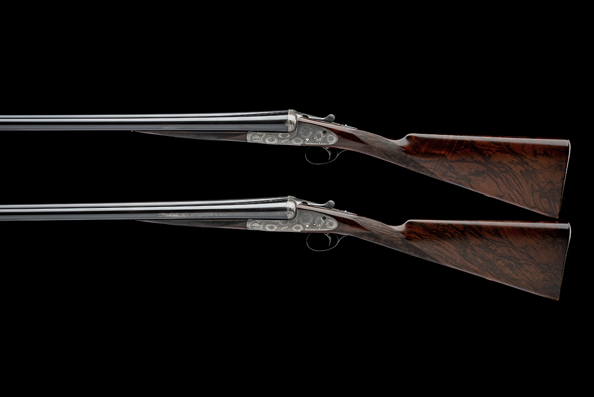 BOSS & CO. A PAIR OF 12-BORE EASY-OPENING ROUNDED-BAR SINGLE-TRIGGER SIDELOCK EJECTORS, serial no. - Image 2 of 11