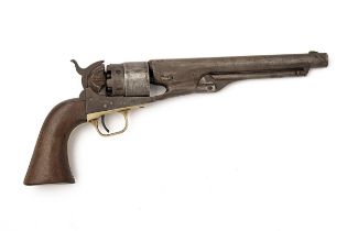 A .44 PERCUSSION COLT 1860 ARMY REVOLVER, serial no. 199690, with period holster, one of the last