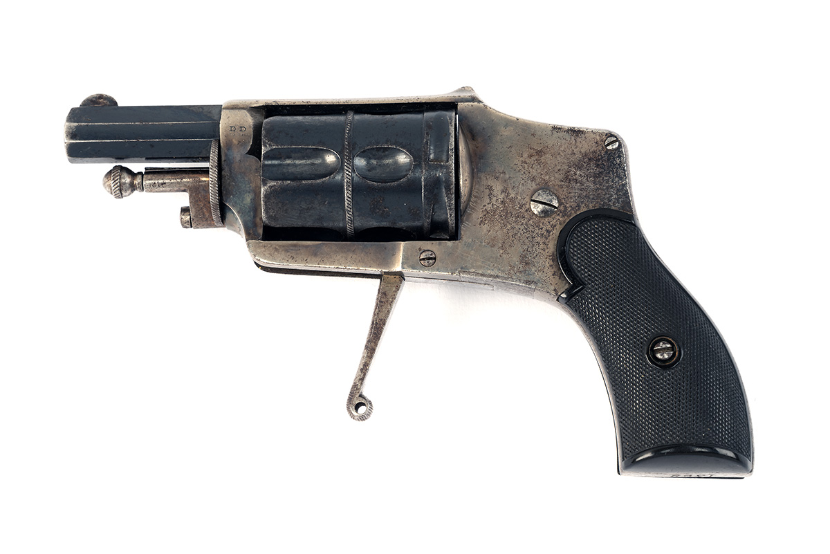 A 6mm (VELODOG) FIVE-SHOT HAMMERLESS POCKET REVOLVER, UNSIGNED, serial no. 1592, circa 1880, with - Image 2 of 4