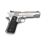 A .45 (ACP) STAINLESS-STEEL COLT GOLD CUP NATIONAL MATCH SEMI-AUTOMATIC PISTOL, serial no.