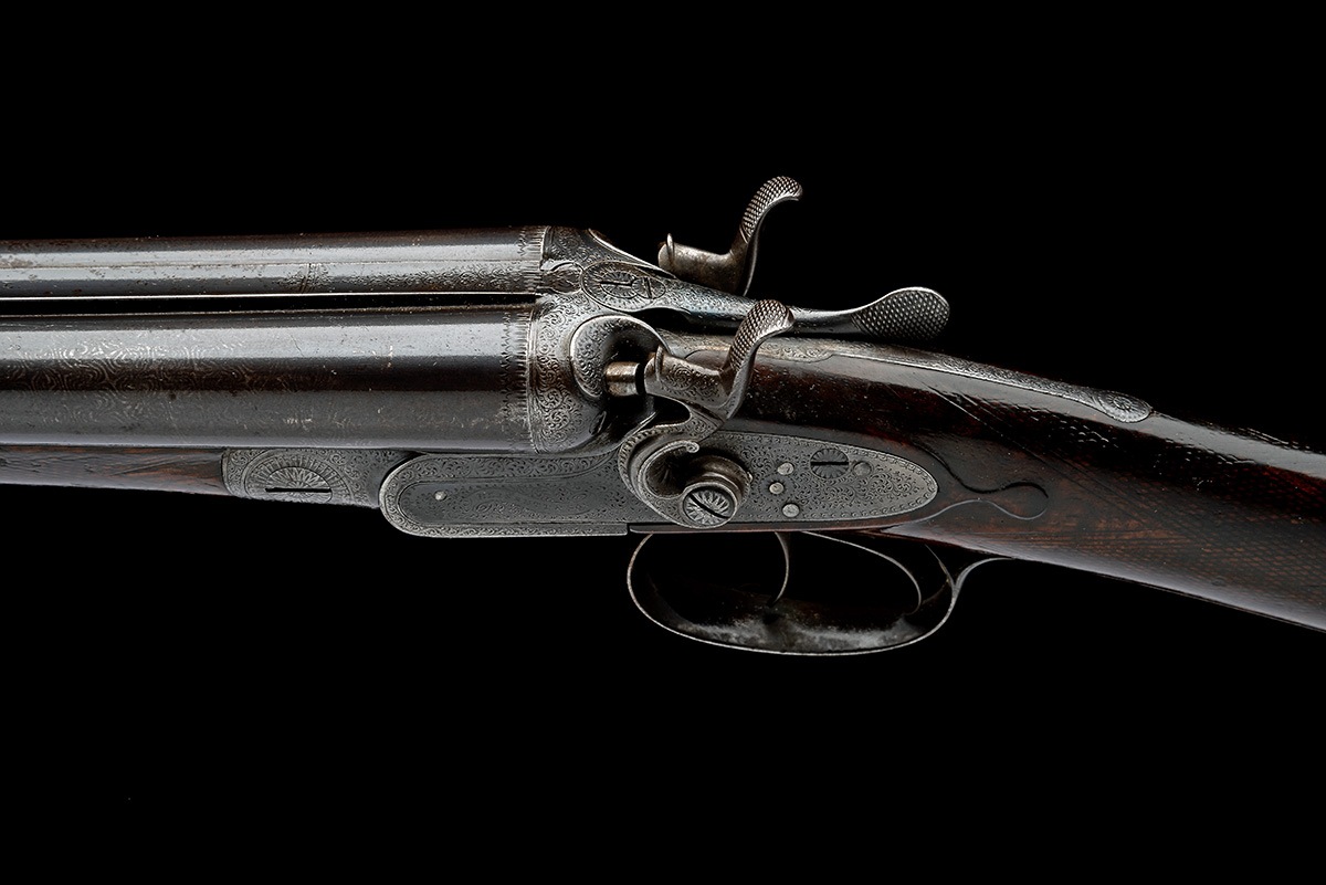 BLISSETT & SON A 28-BORE (3IN.) DOUBLE-BARRELLED TOPLEVER HAMMERGUN, serial no. 6004, circa 1880, - Image 7 of 9