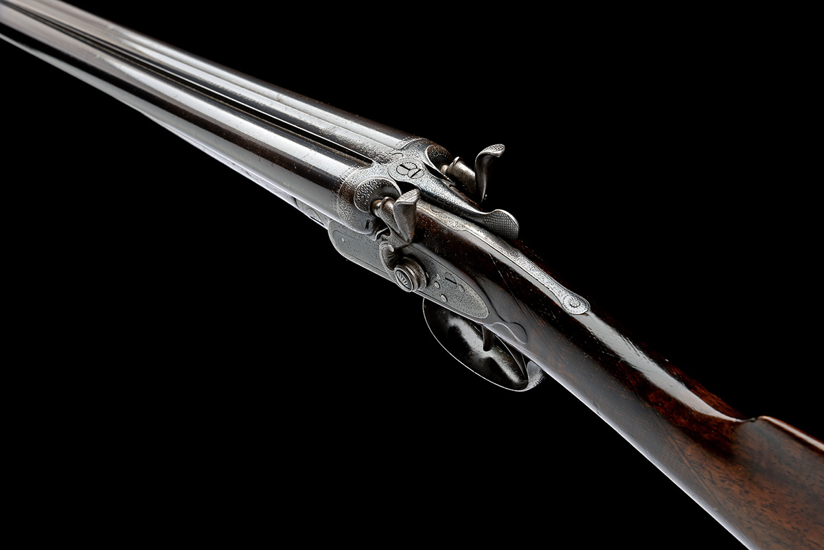 BLISSETT & SON A 28-BORE (3IN.) DOUBLE-BARRELLED TOPLEVER HAMMERGUN, serial no. 6004, circa 1880, - Image 8 of 9