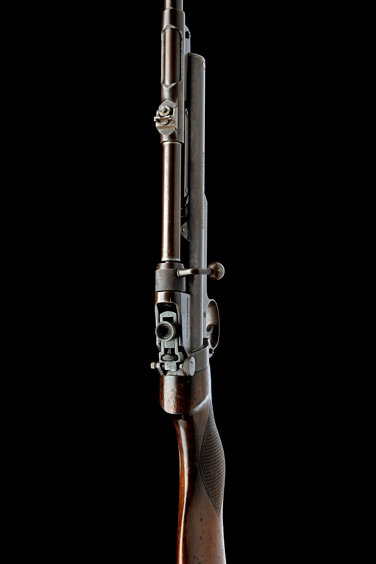 A .177 WEBLEY & SCOTT SERVICE MKII AIR-RIFLE, serial no. S4942, circa 1935, matching number 25 1/ - Image 4 of 8