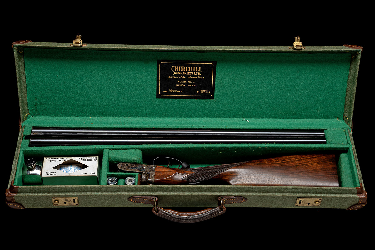 CHURCHILL (GUNMAKERS) LTD. A LIGHTLY USED 12-BORE 'THE REGAL' BOXLOCK EJECTOR, serial no. 23480, - Image 9 of 11