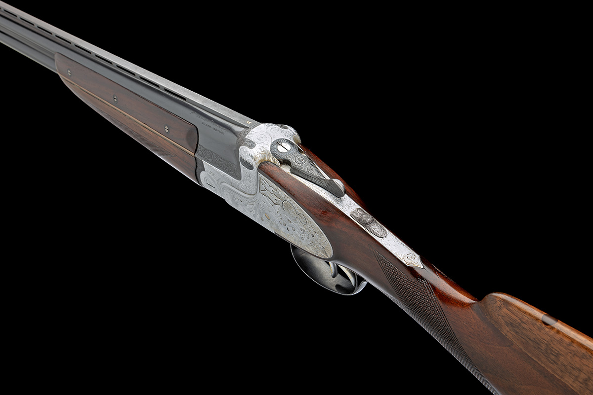 AYA A 12-BORE 'MODEL 37A' DOUBLE-TRIGGER HAND-DETACHABLE OVER AND UNDER SIDELOCK EJECTOR, serial no. - Image 8 of 9