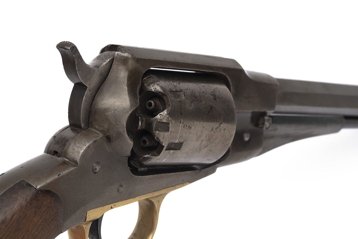 A .44 PERCUSSION REMINGTON 1858 NEW MODEL ARMY REVOLVER, serial no. 71506, circa 1864, with - Image 3 of 4