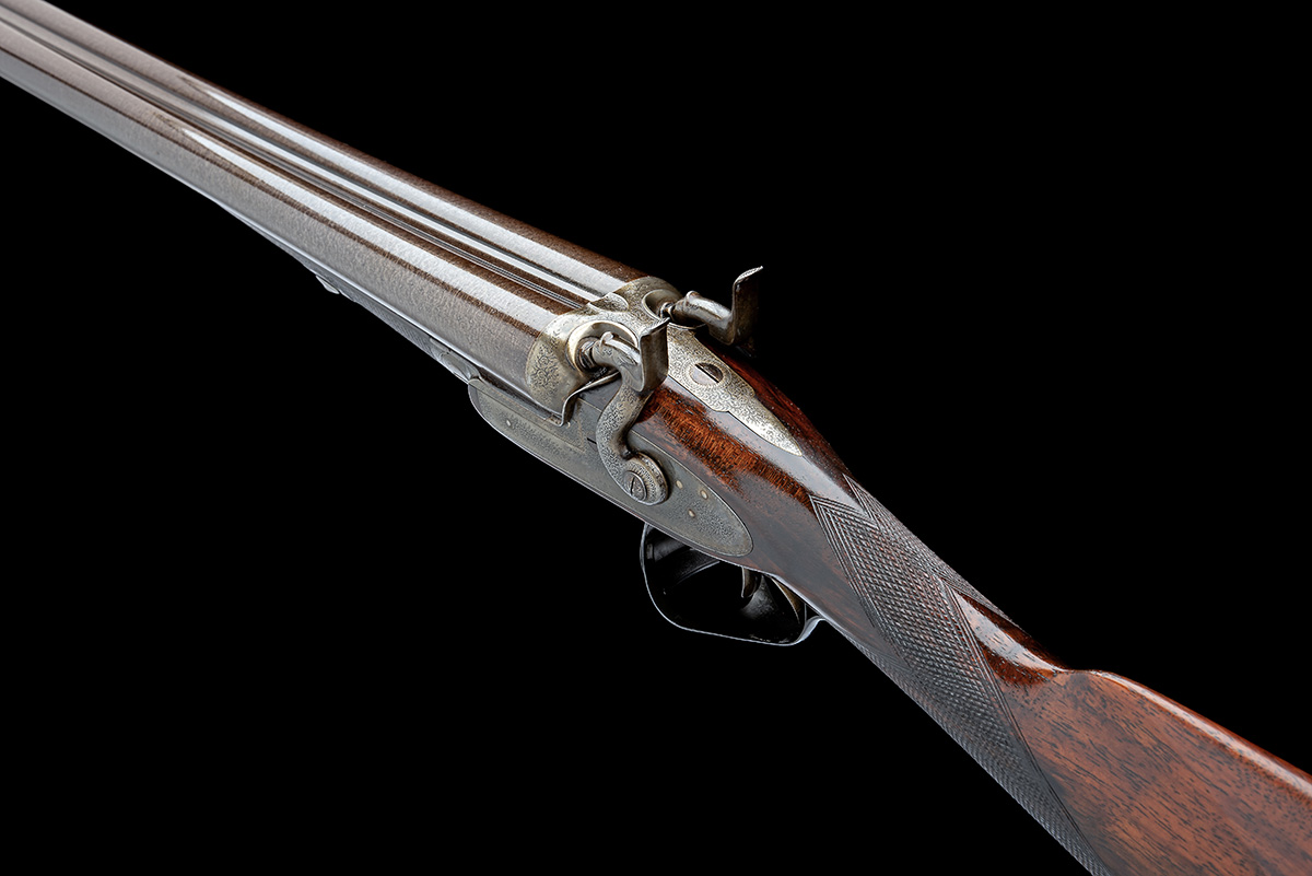 J. PURDEY A 12-BORE 1863 PATENT (SECOND PATTERN) PUSH-FORWARD THUMBHOLE UNDERLEVER BAR-IN-WOOD - Image 5 of 9