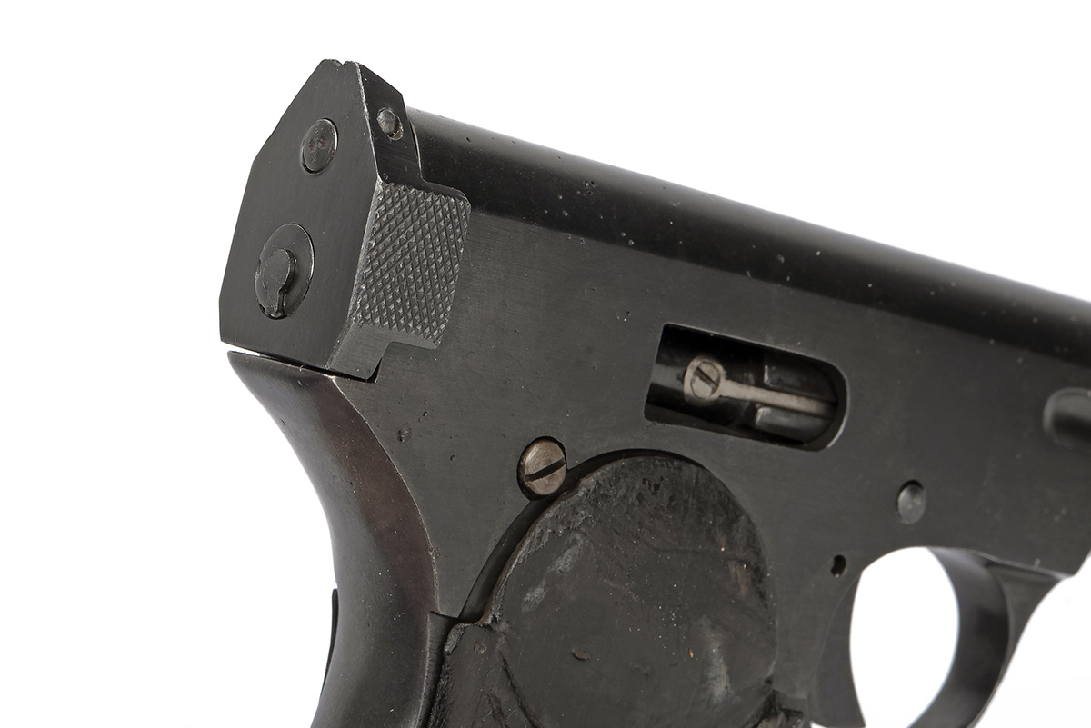A RARE 5mm CLEMENT SEMI-AUTOMATIC POCKET PISTOL SIGNED HEINEMEYER, serial no. 2, similar to a Le - Image 3 of 4