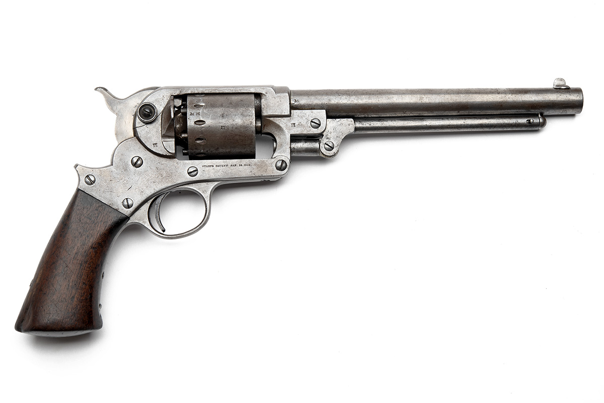 A .44 PERCUSSION 1863 ARMY SIX-SHOT SINGLE-ACTION SERVICE REVOLVER SIGNED STARR ARMS, serial no. - Image 2 of 9