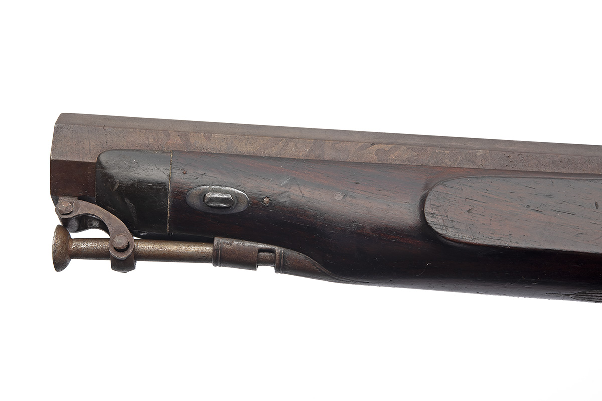 A .650 PERCUSSION OVERCOAT PISTOL SIGNED RYAN & SON, no visible serial number, circa 1810 with later - Image 6 of 6