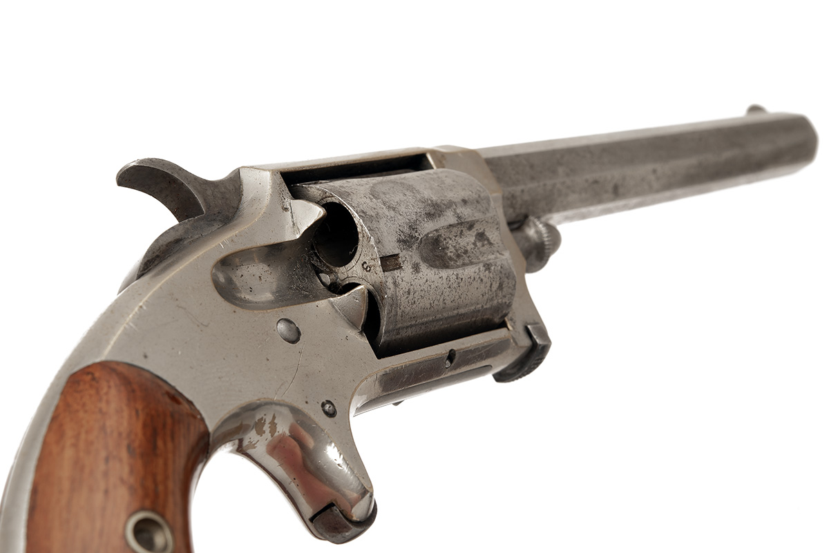 A .38 (RIMFIRE) WHITNEYVILLE ARMORY REVOLVER, serial no. 2353B, circa 1875, with plated octagonal - Bild 3 aus 6
