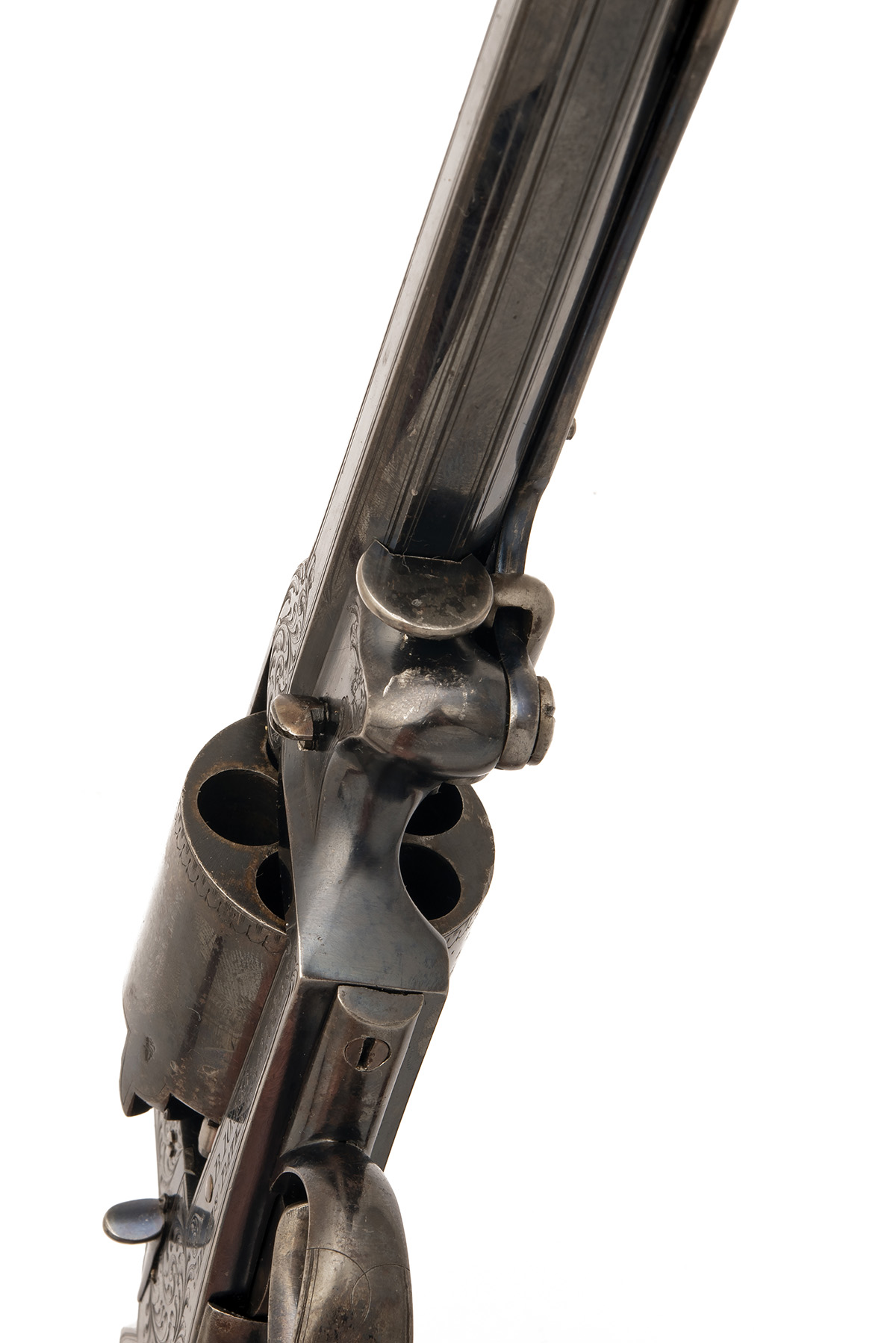 A GOOD CASED AND ENGRAVED 54-BORE PERCUSSION BEAUMONT ADAMS PATENT REVOLVER, serial no. 26198R, - Image 6 of 16