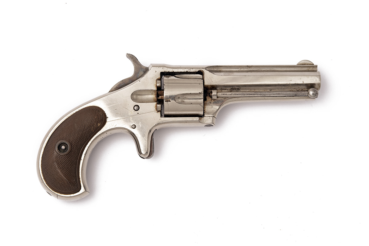 A GOOD .30 (RIMFIRE) REMINGTON-SMOOT NEW MODEL No2 POCKET REVOLVER, no visible serial number,