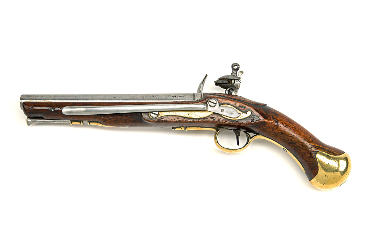 A .577 FLINTLOCK REGULATION SHORTENED 1801/16 PATTERN SEA-SERVICE BELT PISTOL SIGNED TOWER, no - Image 2 of 4