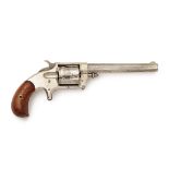 A .38 (RIMFIRE) WHITNEYVILLE ARMORY REVOLVER, serial no. 2353B, circa 1875, with plated octagonal