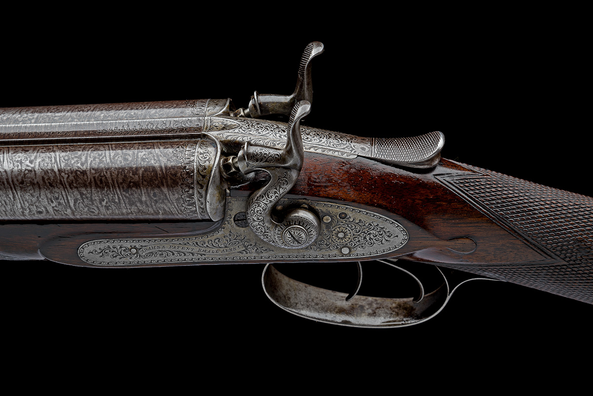 ADAMS'S PATENT SMALL ARMS COMPANY A 12-BORE HORSLEY 1863 'NO.2 PATENT' PULL-BACK TOPLEVER SNAP- - Image 7 of 9