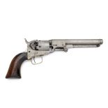 A .31 PERCUSSION COLT 1849 POCKET REVOLVER, serial no. 15021, for 1850, with octagonal 6in. barrel
