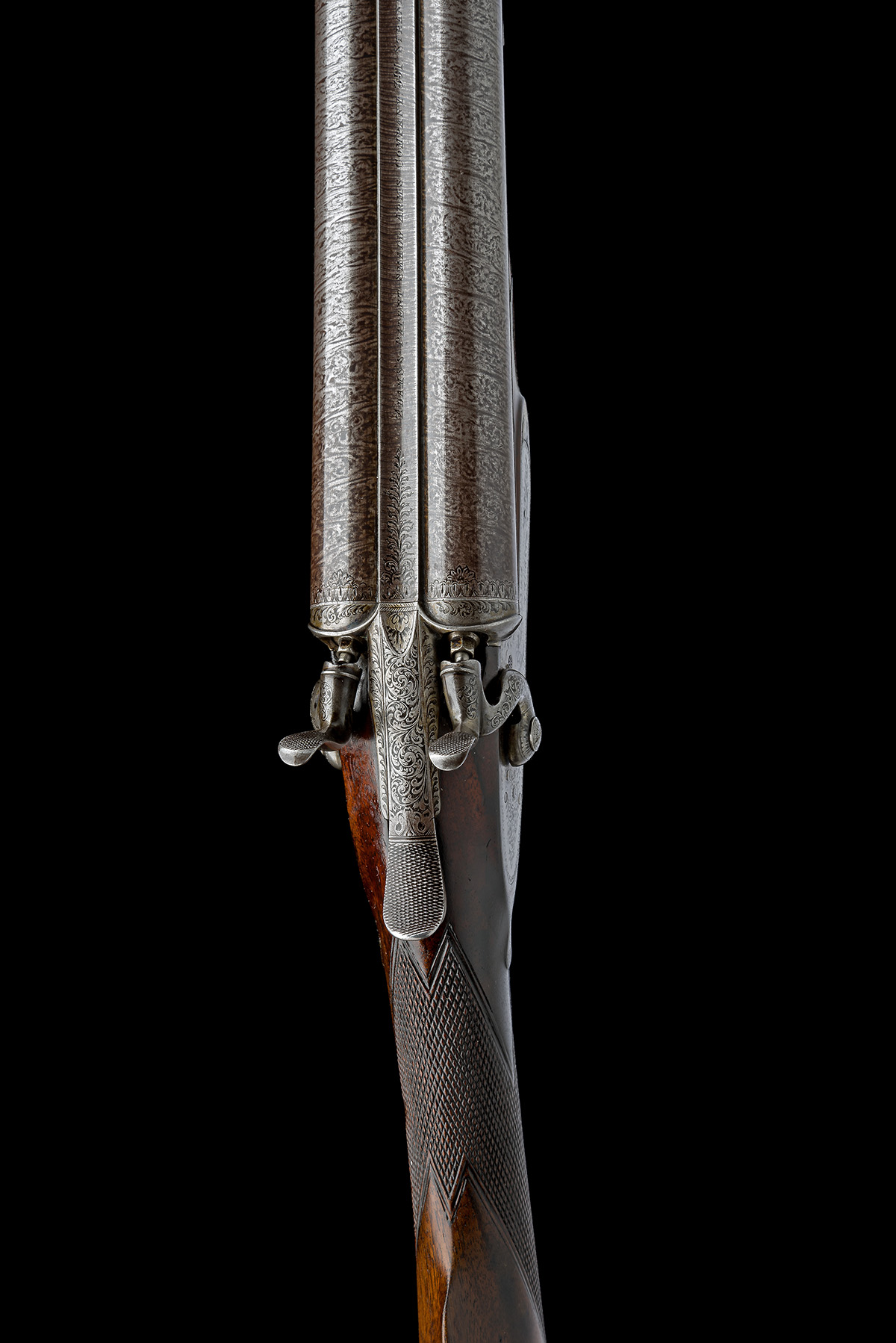 ADAMS'S PATENT SMALL ARMS COMPANY A 12-BORE HORSLEY 1863 'NO.2 PATENT' PULL-BACK TOPLEVER SNAP- - Image 4 of 9