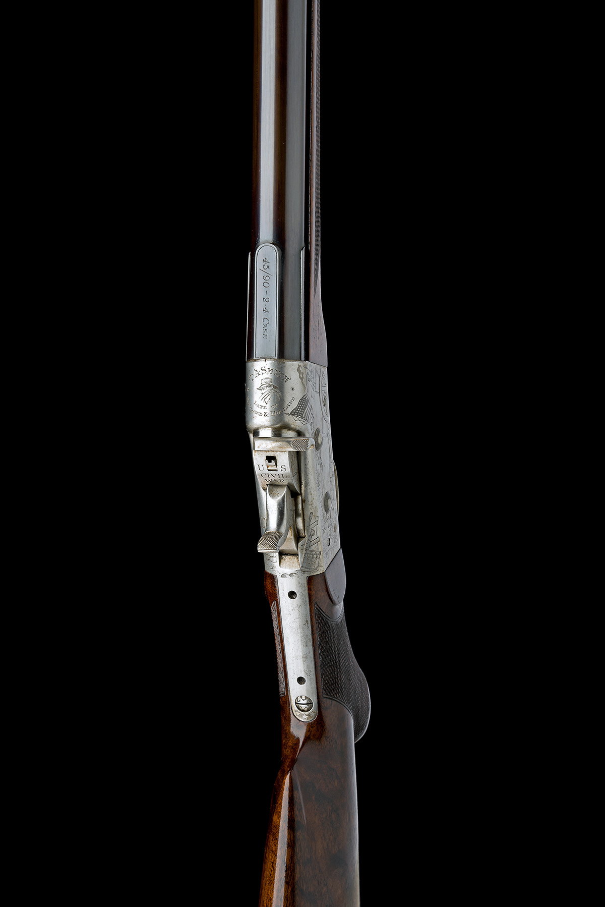 T.A. SMITH A .45-90 CIVIL WAR THEMED ROLLING-BLOCK LONG RANGE TARGET RIFLE, serial no. 11177, - Image 6 of 10