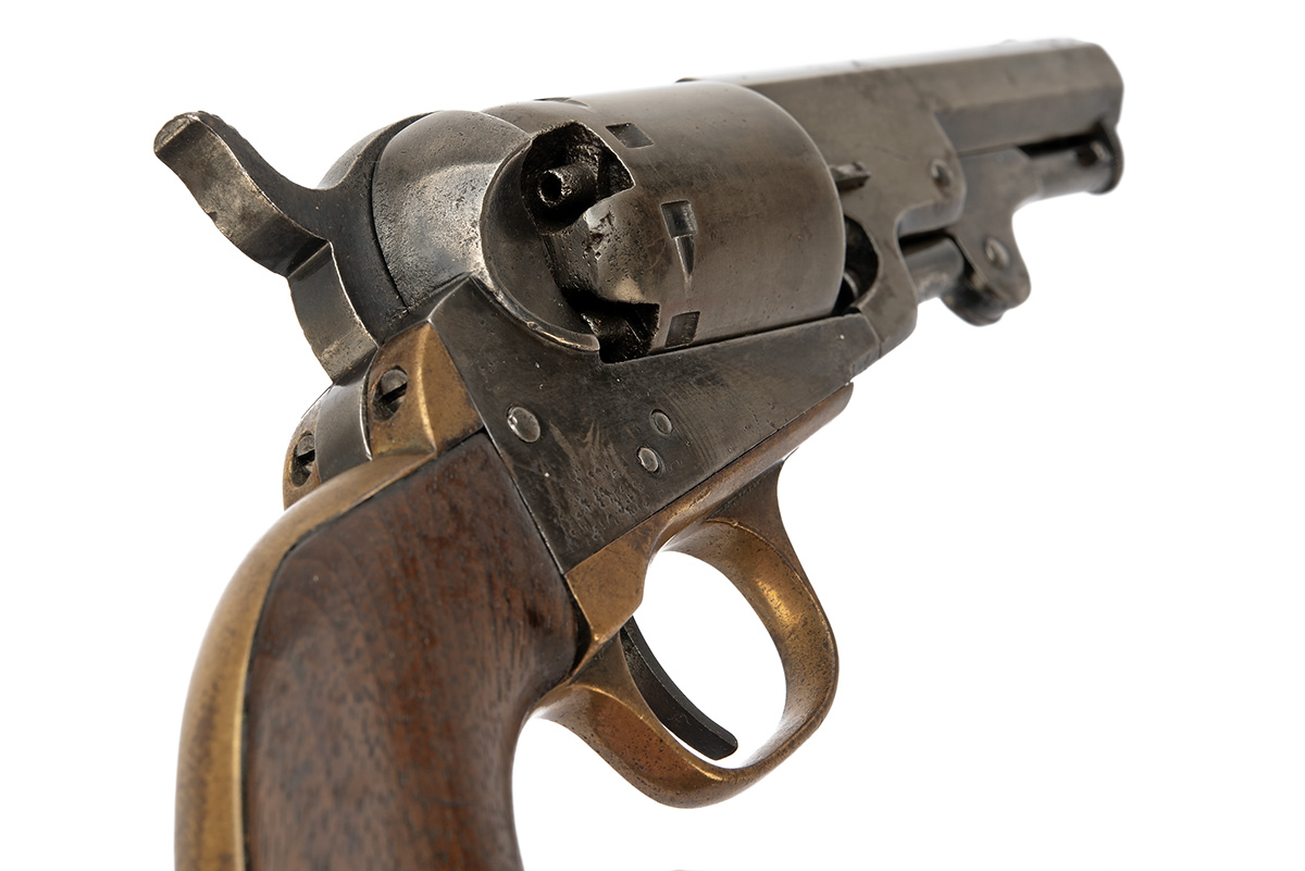 A .36 PERCUSSION MANHATTAN ARMS 'NAVY TYPE' REVOLVER, serial no. 69083, circa 1866, fourth model - Image 3 of 6