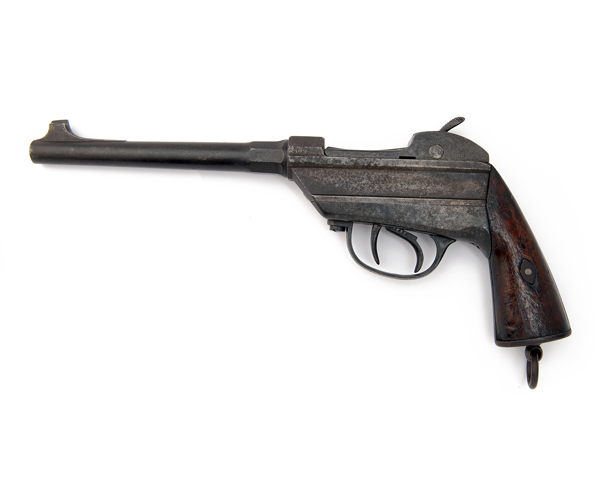 A SCARCE 11.5mm (WERDER) MODEL 1869 SINGLE-SHOT PISTOL, serial no. 408, dated for 1872, with - Image 2 of 4