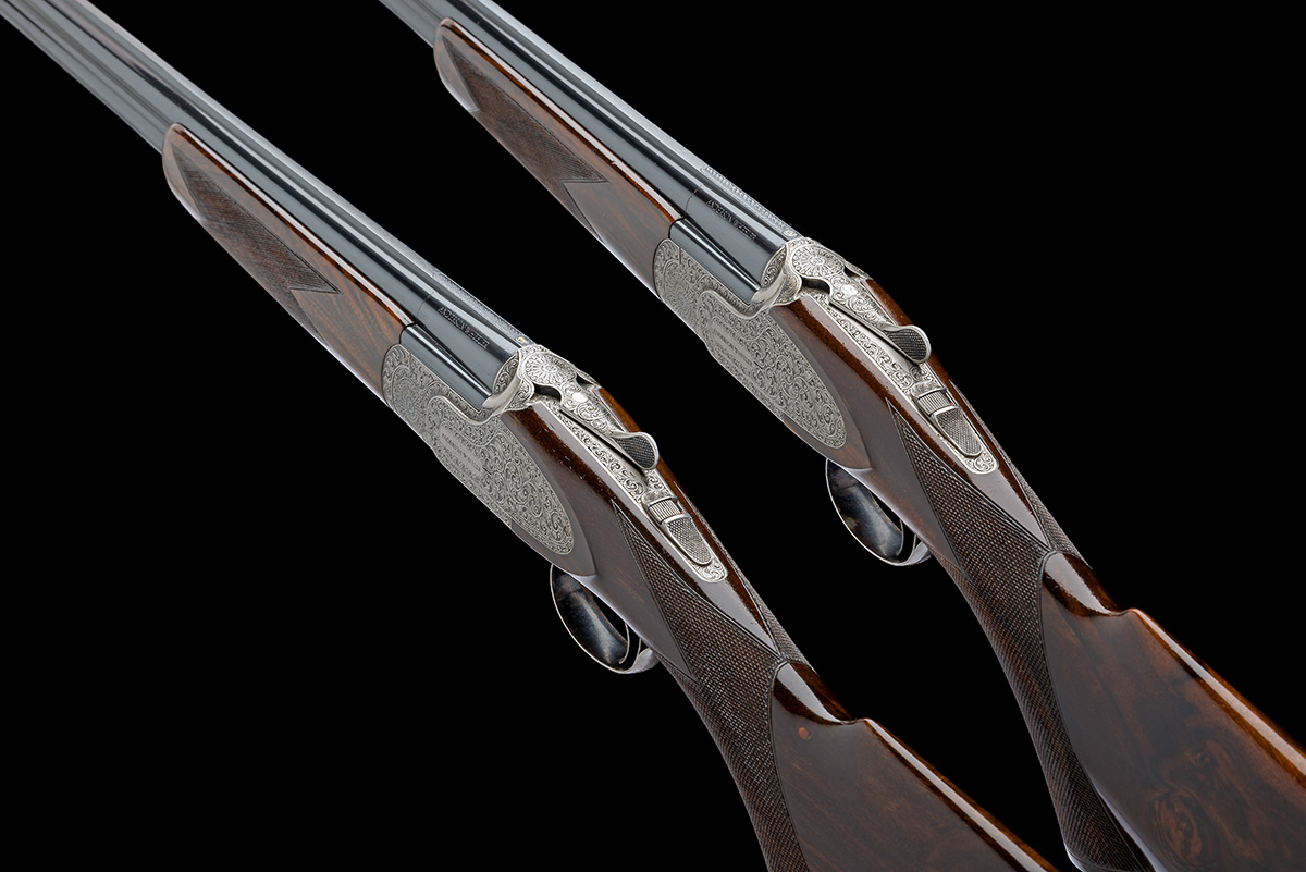 ANDERSON WHEELER A PAIR OF 20-BORE 'LONDON' SIDEPLATED SINGLE-TRIGGER OVER AND UNDER EJECTORS, - Image 8 of 11