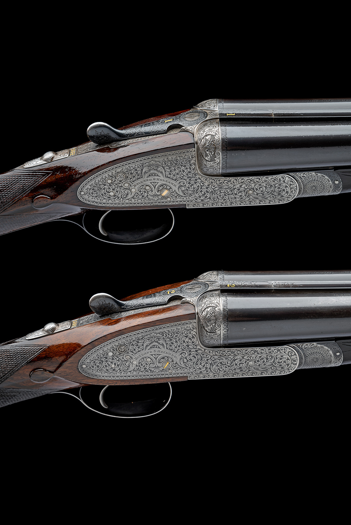 HOLLAND & HOLLAND A PAIR OF 12-BORE SINGLE-TRIGGER 'ROYAL' HAND-DETACHABLE SIDELOCK EJECTORS, serial - Image 4 of 4
