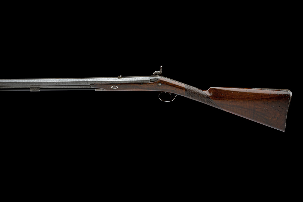 A .600 PERCUSSION SINGLE-SHOT PARK RIFLE SIGNED W. MACLAUGHLAN, EDINBURGH, no visible serial number, - Image 2 of 9