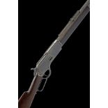 A SPECIAL-ORDER .45-75 WINCHESTER MODEL 1876 LEVER-ACTION SPORTING RIFLE, serial no. 26017, for