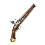 A .577 FLINTLOCK REGULATION SHORTENED 1801/16 PATTERN SEA-SERVICE BELT PISTOL SIGNED TOWER, no