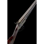 J. PURDEY A 12-BORE 1863 PATENT (SECOND PATTERN) PUSH-FORWARD THUMBHOLE UNDERLEVER BAR-IN-WOOD