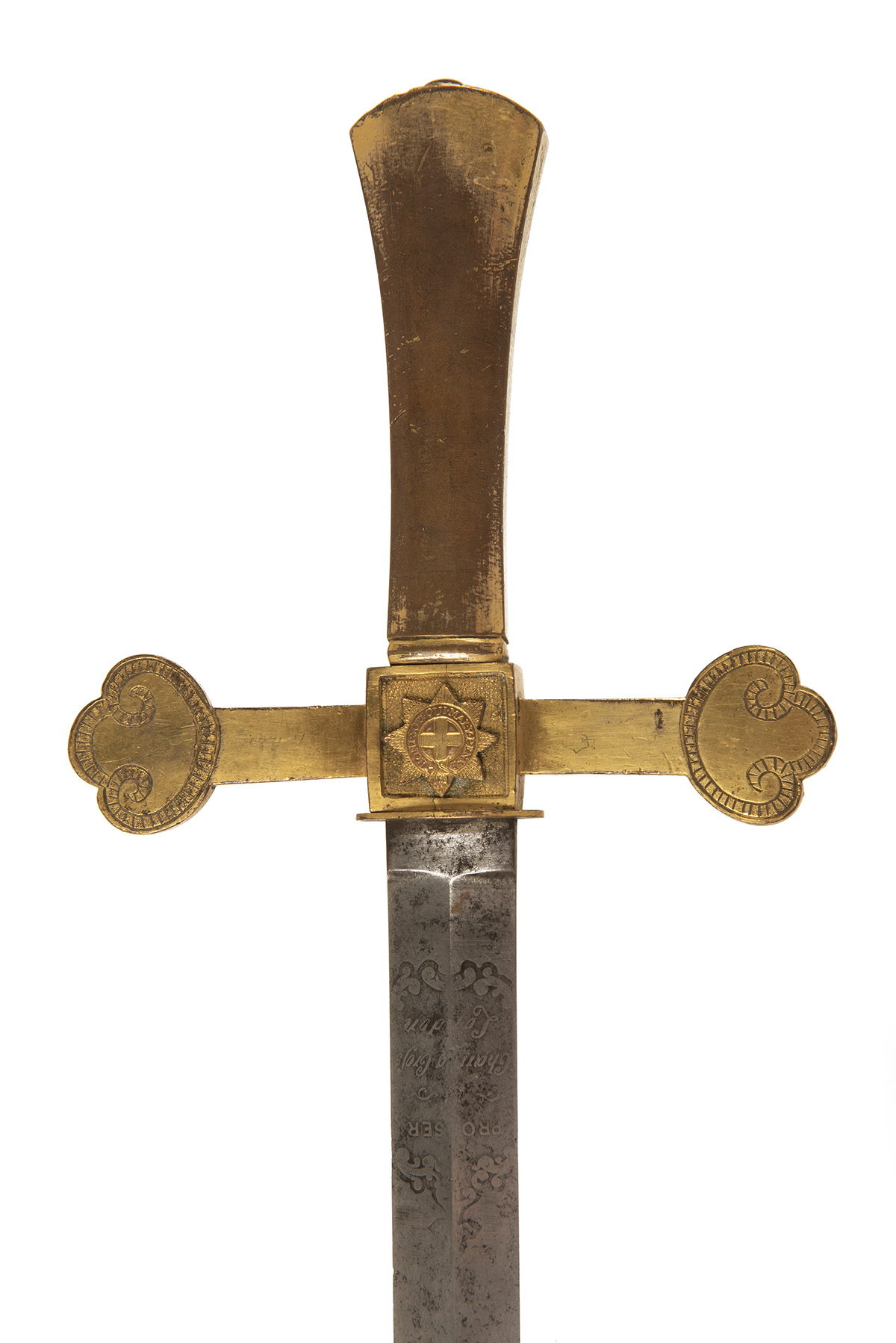 A RARE SWORD FOR THE 'KNIGHTS OF WINDSOR' SIGNED PROSSER, LONDON, specifically the Coldstream Guards - Image 2 of 3