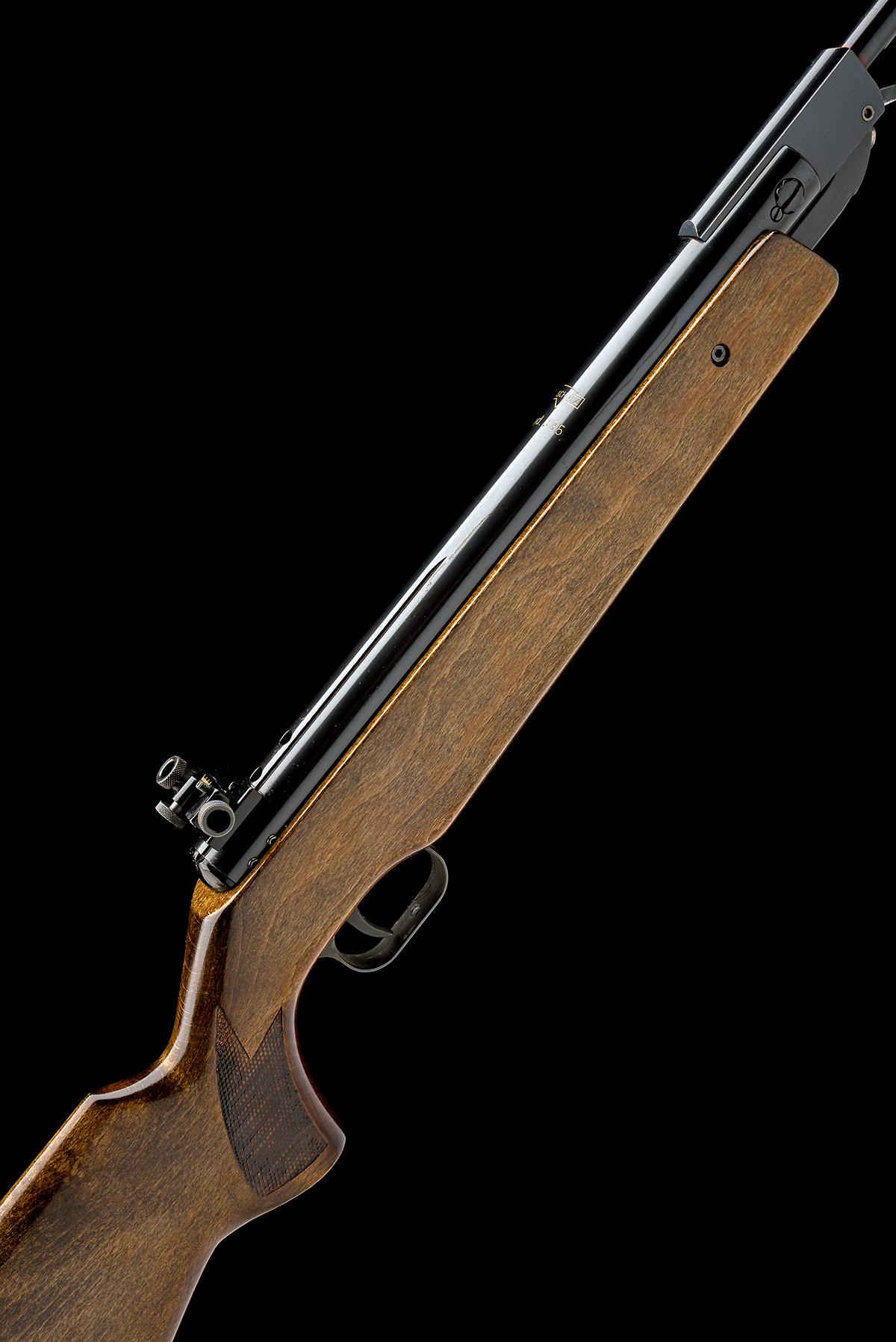 A SCARCE .177 ANSCHUTZ 335 TARGET BREAK-BARREL AIR-RIFLE, serial no. 87781, one of a small number