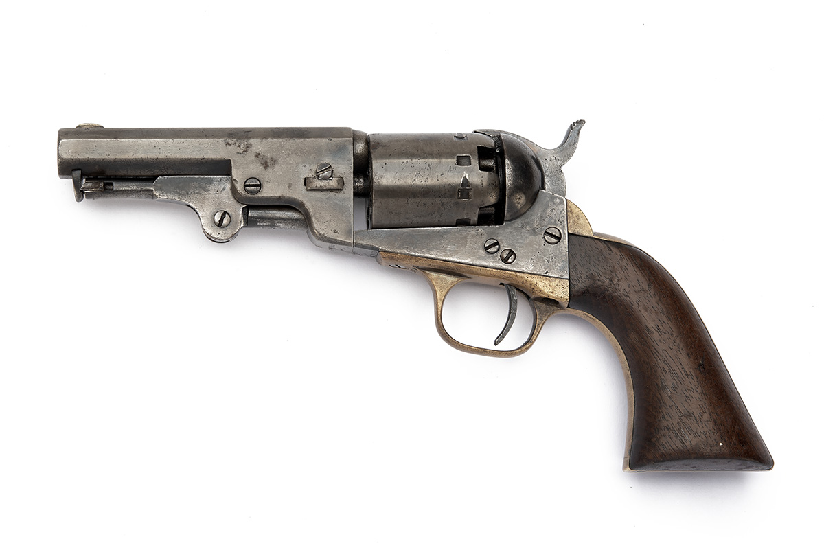 A .36 PERCUSSION MANHATTAN ARMS 'NAVY TYPE' REVOLVER, serial no. 69083, circa 1866, fourth model - Image 2 of 6